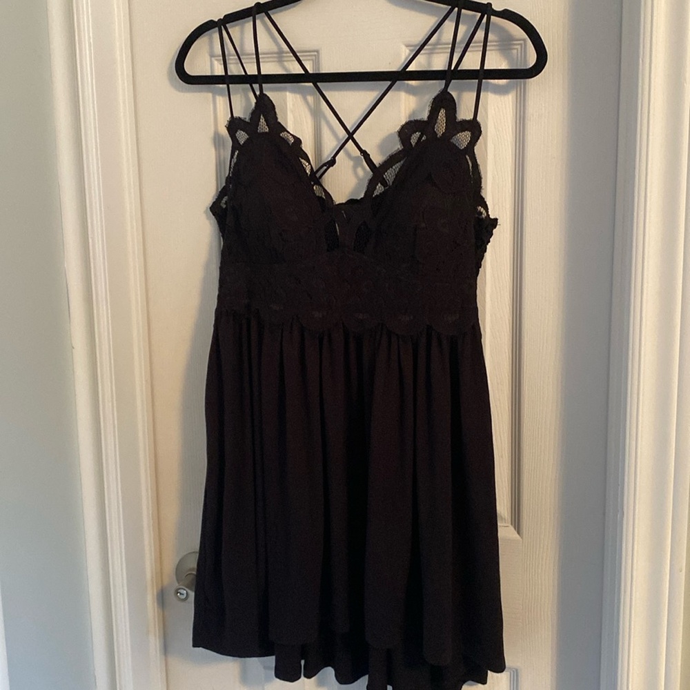 Crochet/Smocked Strappy Tunic Top-2X (see measurements)